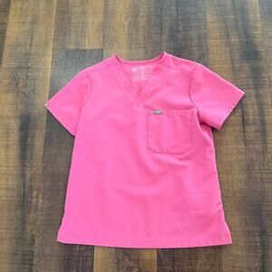 FIGS F*ing Pink Catarina One Pocket Scrub Top Size XS